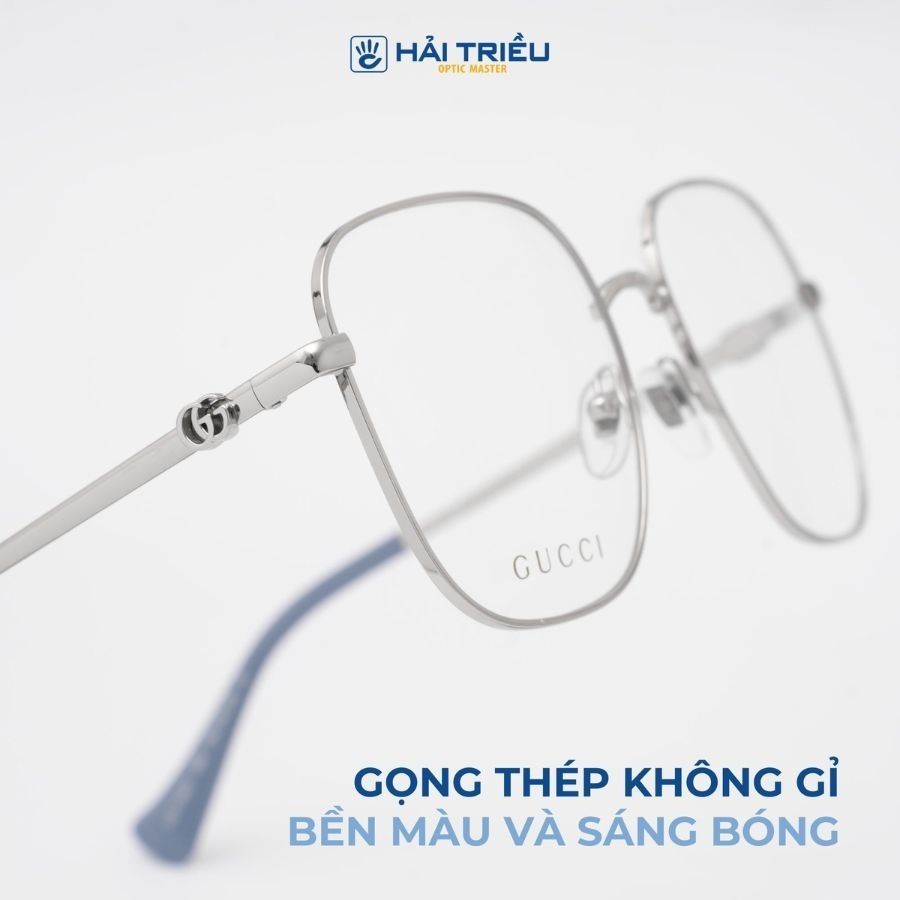 Gucci Unisex - Gọng kính Thép không gỉ - Mã GG1144O_54_002 (5) mat kinh gucci gg1144o 54 002 chinh hang 5