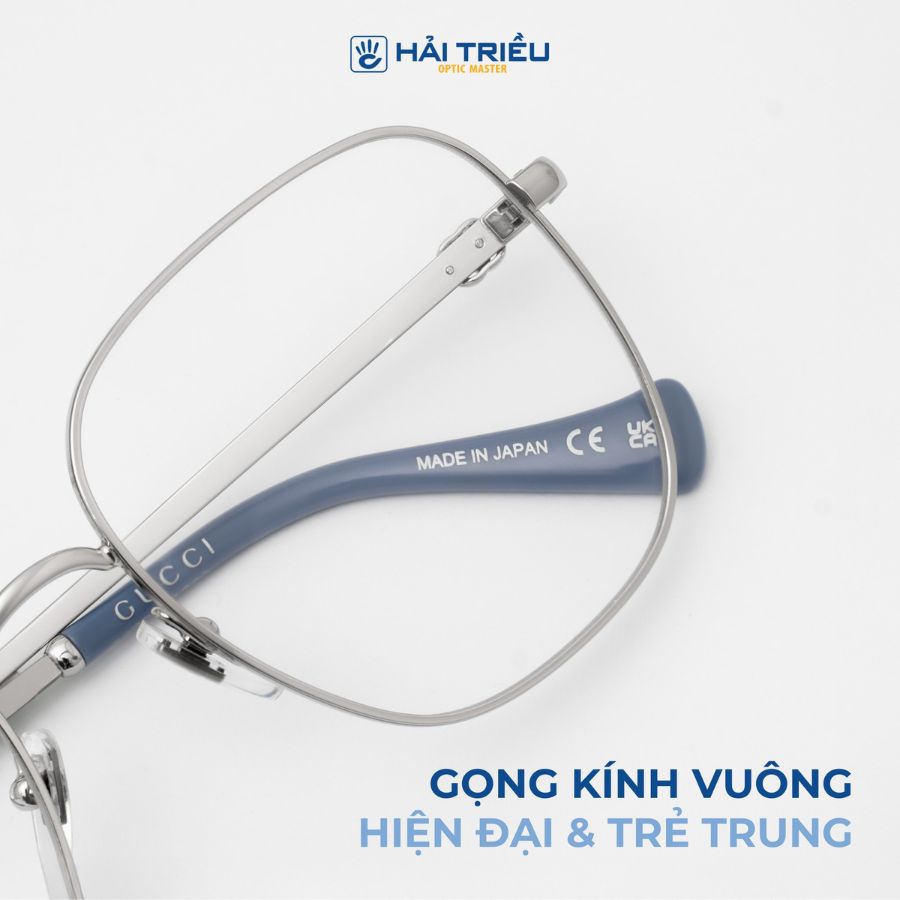 Gucci Unisex - Gọng kính Thép không gỉ - Mã GG1144O_54_002 (4) mat kinh gucci gg1144o 54 002 chinh hang 7