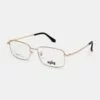 Agog Nam - Gọng kính Titanium - Mã 9509-C2 (20) Ảnh góc nghiêng gọng kính Agog 9509-C2 nam,nguyên khung, nhựa titan mạ vàng chính hãng, thương hiệu độc quyền Kính Hải Triều.