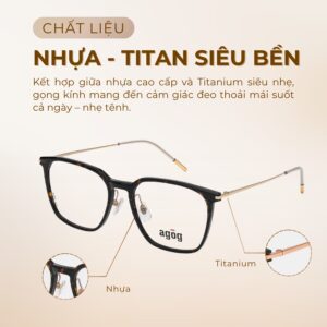 Chất liệu gọng kính Agog 1015-C1