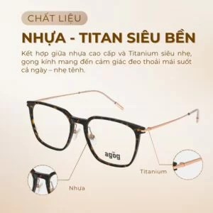 Chất liệu gọng kính Agog 1015-C2