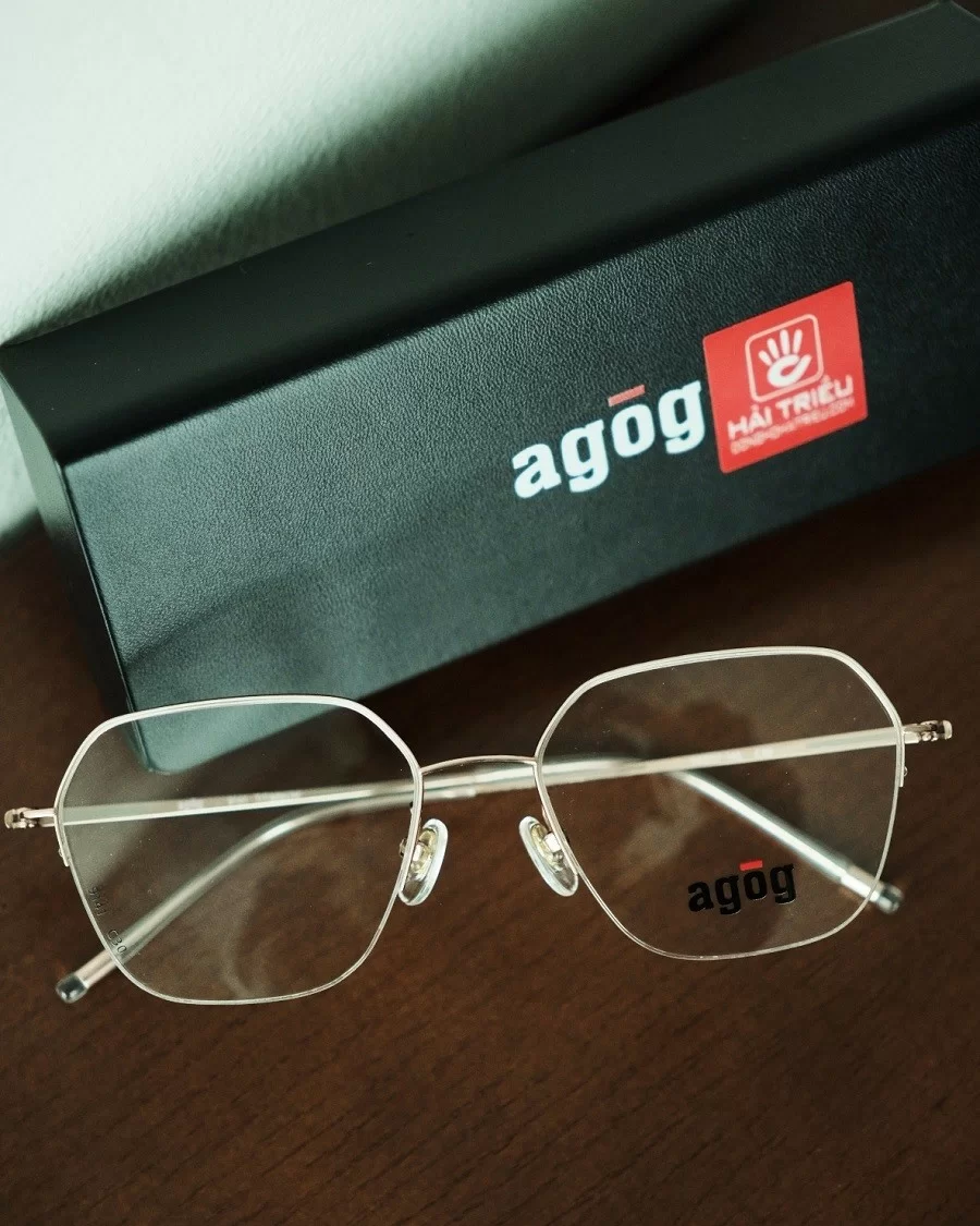 Agog Unisex - Gọng kính Nhựa, Titan - Mã 1419-C30 (9) Mắt kính Agog 1419-C30 - ảnh 1