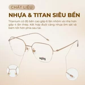 Chất liệu gọng kính Agog 1419-C30