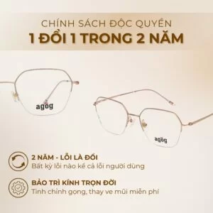 Chính sách độc quyền gọng kính Agog 1419-C30