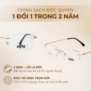 Chính sách độc quyền gọng kính Agog 1509-C2