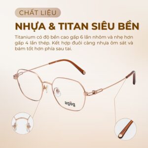 Chất liệu gọng kính Agog 2607-C5