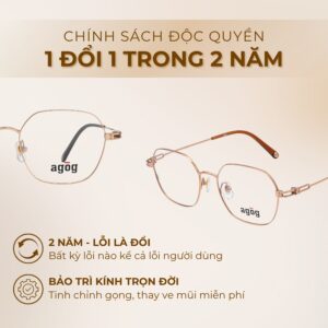 Chính sách độc quyền gọng kính Agog 2607-C5