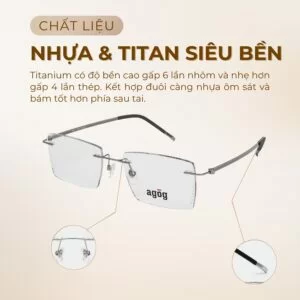 Chất liệu gọng kính Agog 2776M-C04