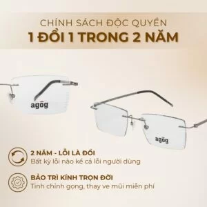 Chính sách độc quyền gọng kính Agog 2776M-C04