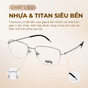 Chất liệu gọng kính Agog 3119-C4