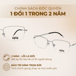 Chính sách độc quyền gọng kính Agog 3119-C4