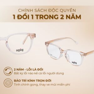Agog Nữ - Gọng kính Nhựa - Mã 7106AGMK-C4 (4) Chính sách độc quyền gọng kính Agog 7106AGMK-C4
