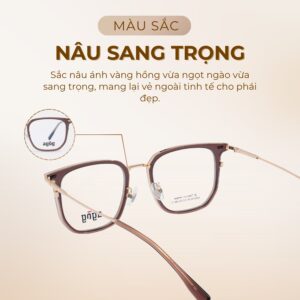 Agog Unisex - Gọng kính Kim loại - Mã 8516TiSDKK-C3 (3) Màu gọng kính Agog 8516TiSDKK-C3