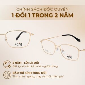 Chính sách độc quyền gọng kính Agog 9509-C2