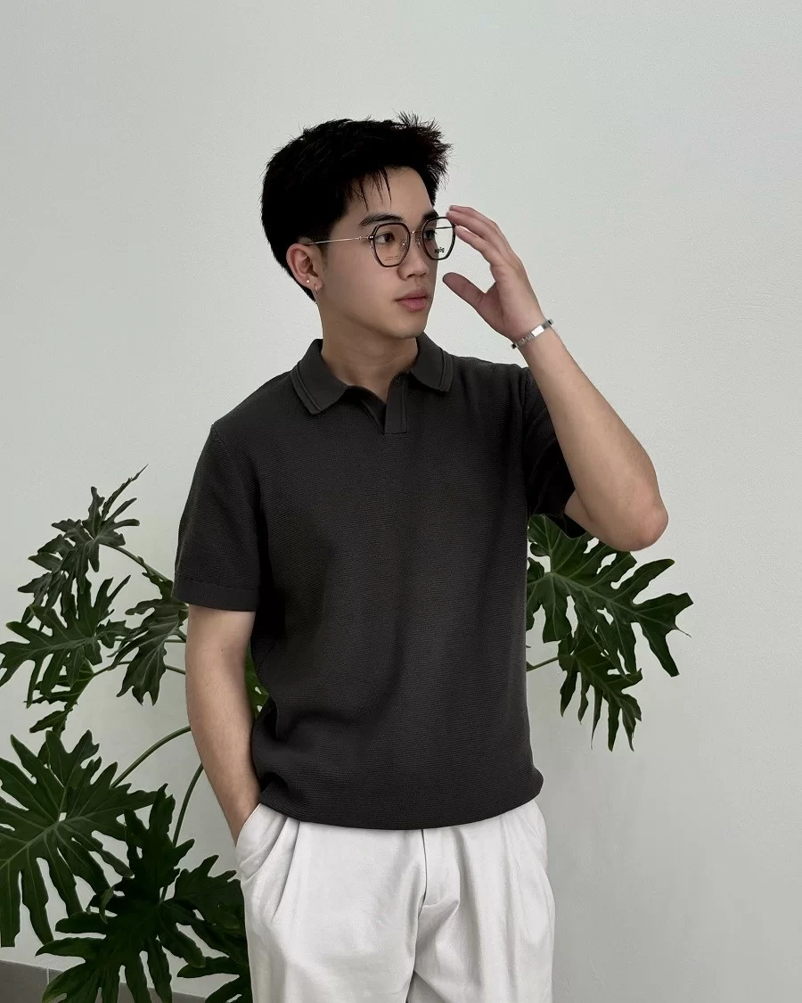 Agog Hexgonal Nam - Gọng kính Titanium - Mã 9516TiSDKK-C3 (7) mắt kính Agog 9516TiSDKK-C3 - ảnh 5