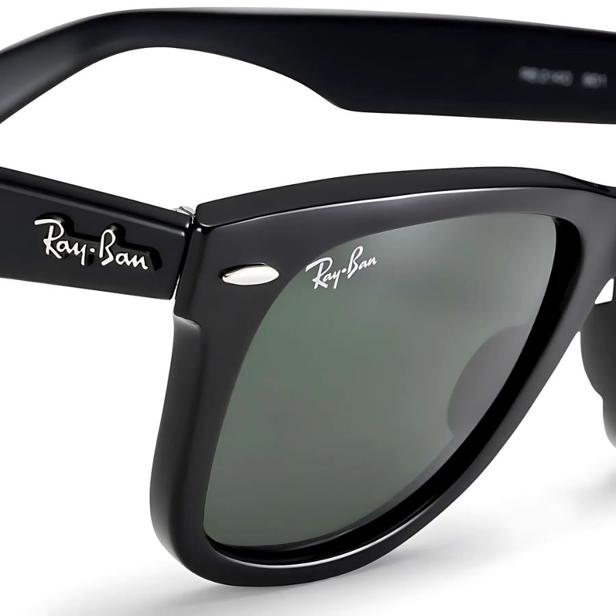 RayBan Unisex - Gọng kính Nhựa - Mã 0RB2140F_901_52 (5) Cận cảnh chiếc RayBan 0RB2140F_901_52. Logo kính mát RayBan 0RB2140F_901_52