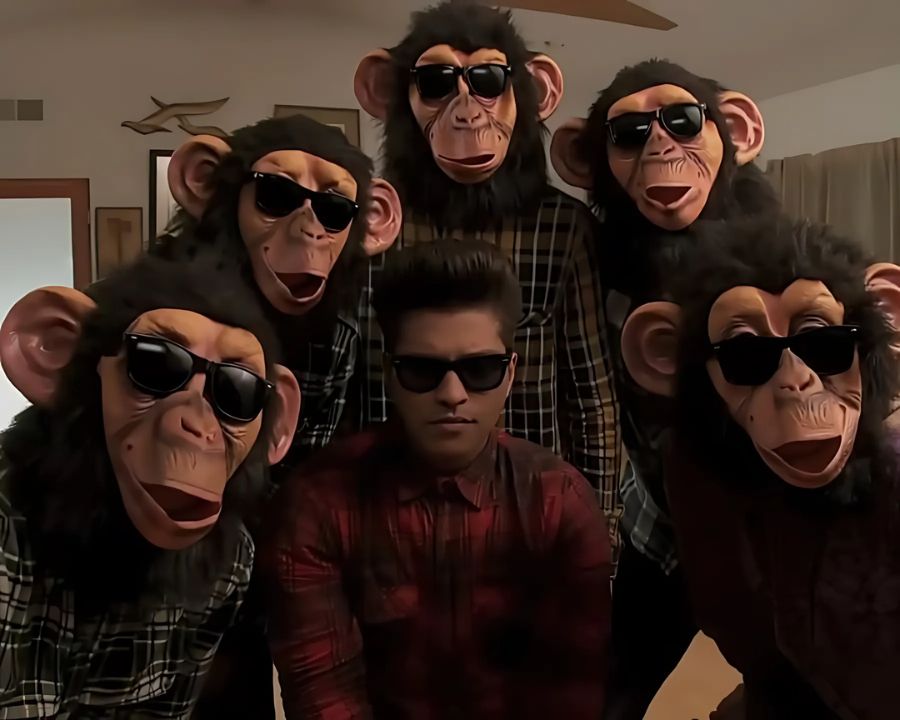 RayBan Unisex - Gọng kính Nhựa - Mã 0RB2140F_901_52 (6) Brunor Mars đeo kính RayBan 0RB2140F_901_52 trong MV The Lazy Song