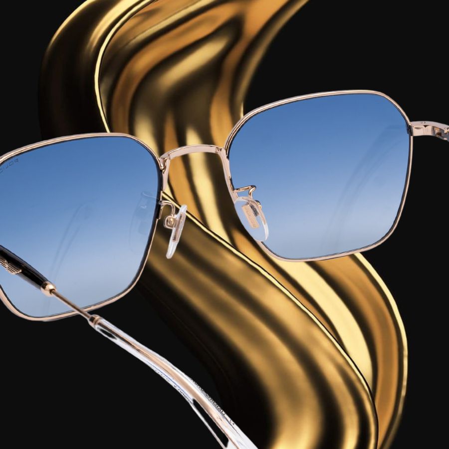 Gọng kính Police SPLF13-0300 chất liệu nhựa acetate và tròng kính phân cực polarized.