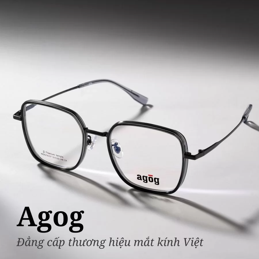 Agog Pengonal Unisex - Gọng kính Kim loại - Mã 7516TiSDKK-C4 (10) Ảnh kính Agog 7516TiSDKK-C4 thuộc Bộ sưu tập Agog Pengonal hot nhất mùa xuân 2025.
