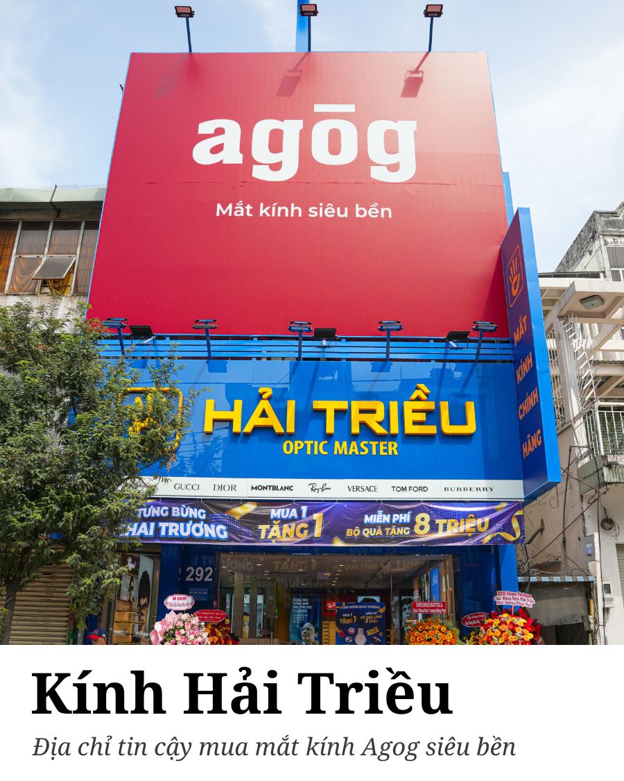 Mua kính Agog 9509-C2 tại Kính Hải Triều - đơn vị sản xuất, phân phối kính mắt hàng hiệu uy tín.