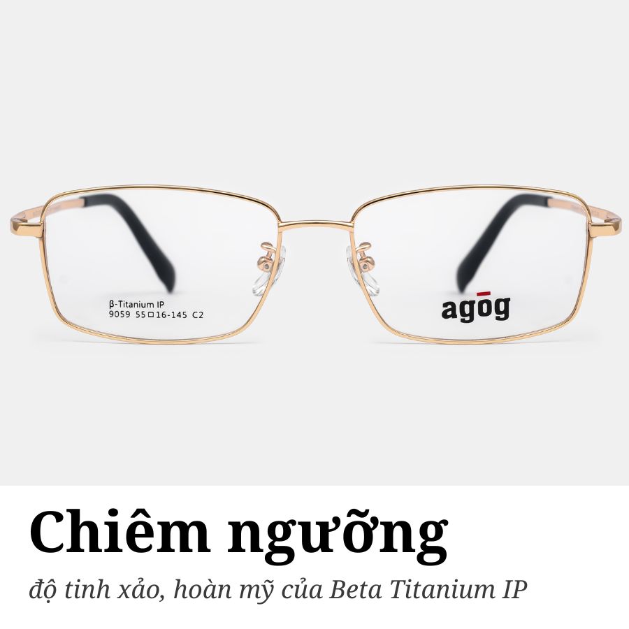 Kính Agog 9509-C2 làm từ chất liệu cao cấp, bền bỉ.