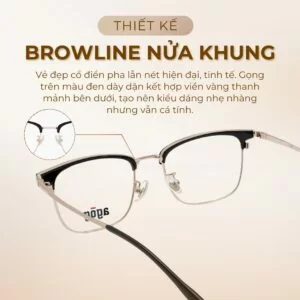 Agog Nữ - Gọng kính Nhựa, Kim loại - Mã 6906ADKK-C1 (3) Thiết kế gọng kính Agog 6906ADKK-C1 chính hãng 100%