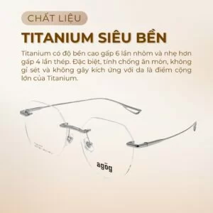 Chất liệu gọng kính Agog 7209TTSYK-C2 chính hãng 100%