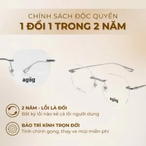 Chính sách đổi trả gọng kính Agog 7209TTSYK-C2 chính hãng 100%