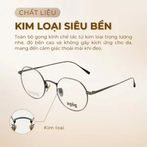 Chất liệu kim loại gọng kính 9007iSCZK-C1 chính hãng 100%
