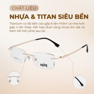 Chất liệu gọng kính Agog 0509-C2 chính hãng 100%
