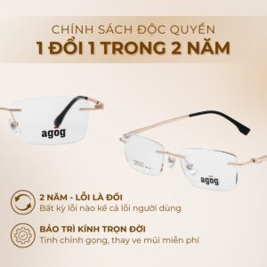 Chính sách đổi trả gọng kính Agog 0509-C2 chính hãng 100%