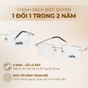 Chính sách độc quyền gọng kính Agog 2776M-C01