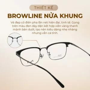 Thiết kế Browline nửa khung Agog 6906ADKK-C3