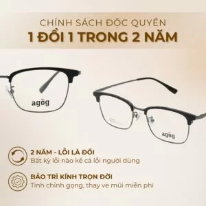 Chính sách độc quyền gọng kính Agog 6906ADKK-C3