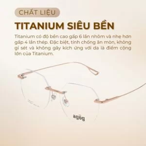 Chất liệu gọng kính Agog 7209TTSYK-C1 chính hãng 100%