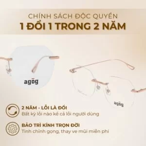 Chính sách đổi trả gọng kính Agog 7209TTSYK-C1 chính hãng 100%