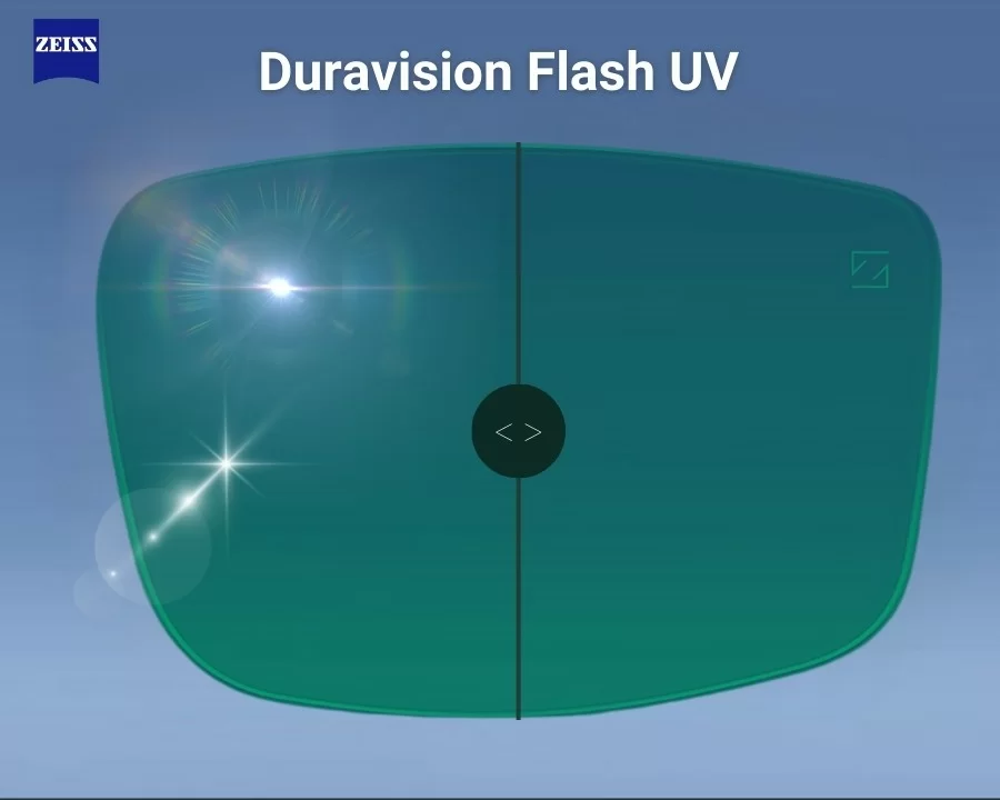 Zeiss DuraVision Flash UV - Tròng kính kết hợp 2 trong 1 (1) zeiss duravision flash uv trong kinh ket hop 2 trong 1 cover