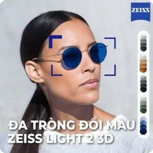 Đa tròng đổi màu Zeiss Light 2 3D dành cho người hay đọc sách, xem điện thoại