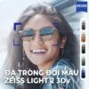 (Đa tròng đổi màu) Zeiss Light 2 3Dv – Photofusion X - Dành cho người hay dùng thiết bị điện tử (6) Đa tròng đổi màu Zeiss Light 2 3Dv chính hãng 100%