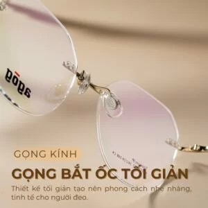 Gọng kính bắt ốc tối giản