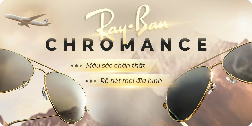 Kính mát RayBan Chromance chính hãng 100%, bảo vệ mắt tối ưu