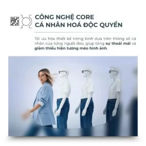 (Đơn tròng đánh) Zeiss ClearView Photofusion X - Tròng kính đổi màu chống ánh sáng xanh ưu việt - Thế hệ 2023 (5) Zeiss Photofusion X ClearView siêu thoải mái khi đeo nhờ công nghệ Core độc quyền
