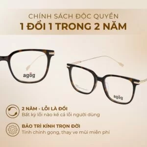 Agog Unisex - Gọng kính Nhựa, Kim loại - Mã 2516TISGMK-C3 (4) Chính sách độc quyền gọng kính Agog 2516TISGMK-C3