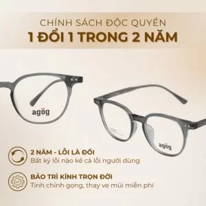 Chính sách độc quyền gọng kính Agog 3806AXKK-C3