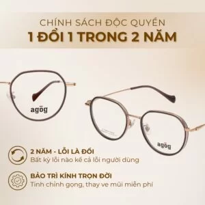 Chính sách độc quyền gọng kính Agog 5516TiSDKK-C3