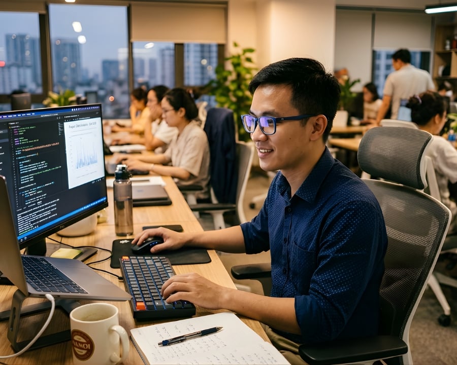 Kính chống ánh sáng xanh máy tính: Giảm mỏi mắt, tăng hiệu suất