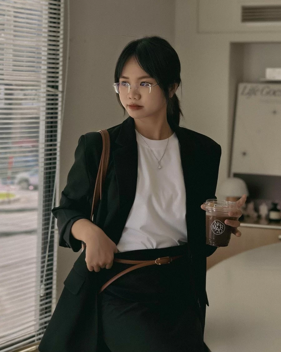 Agog Unisex - Gọng kính Nhựa, Titanium - Mã 1509-C3 (6) Mắt kính Agog 1509-C3 - Ảnh 4