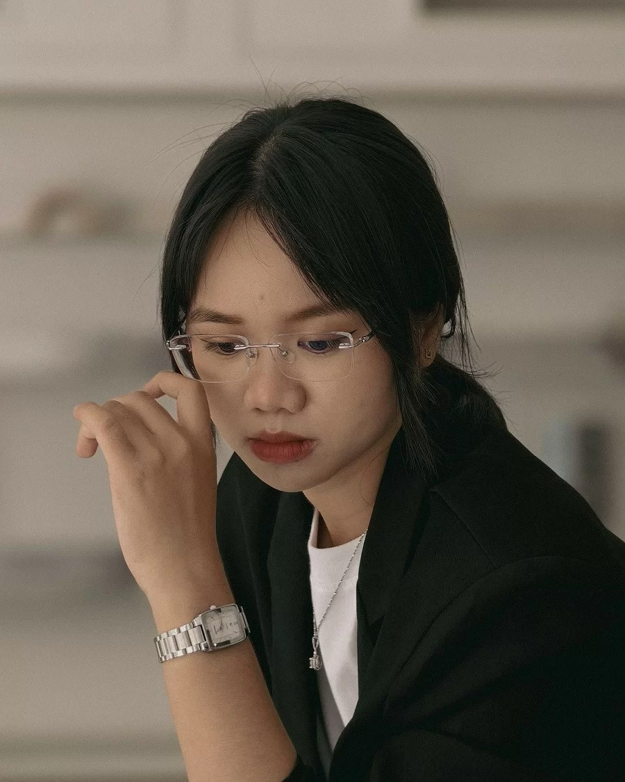 Agog Unisex - Gọng kính Nhựa, Titanium - Mã 1509-C3 (7) Mắt kính Agog 1509-C3 - Ảnh 5