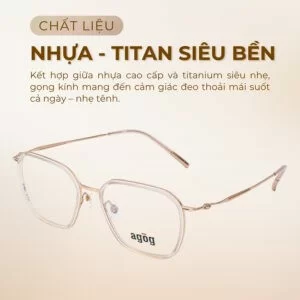 Chất liệu gọng kính Agog 2876-C03 chính hãng 100%