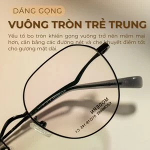 Gọng kính Agog 2906MCZK-C1 vuông tròn trẻ trung